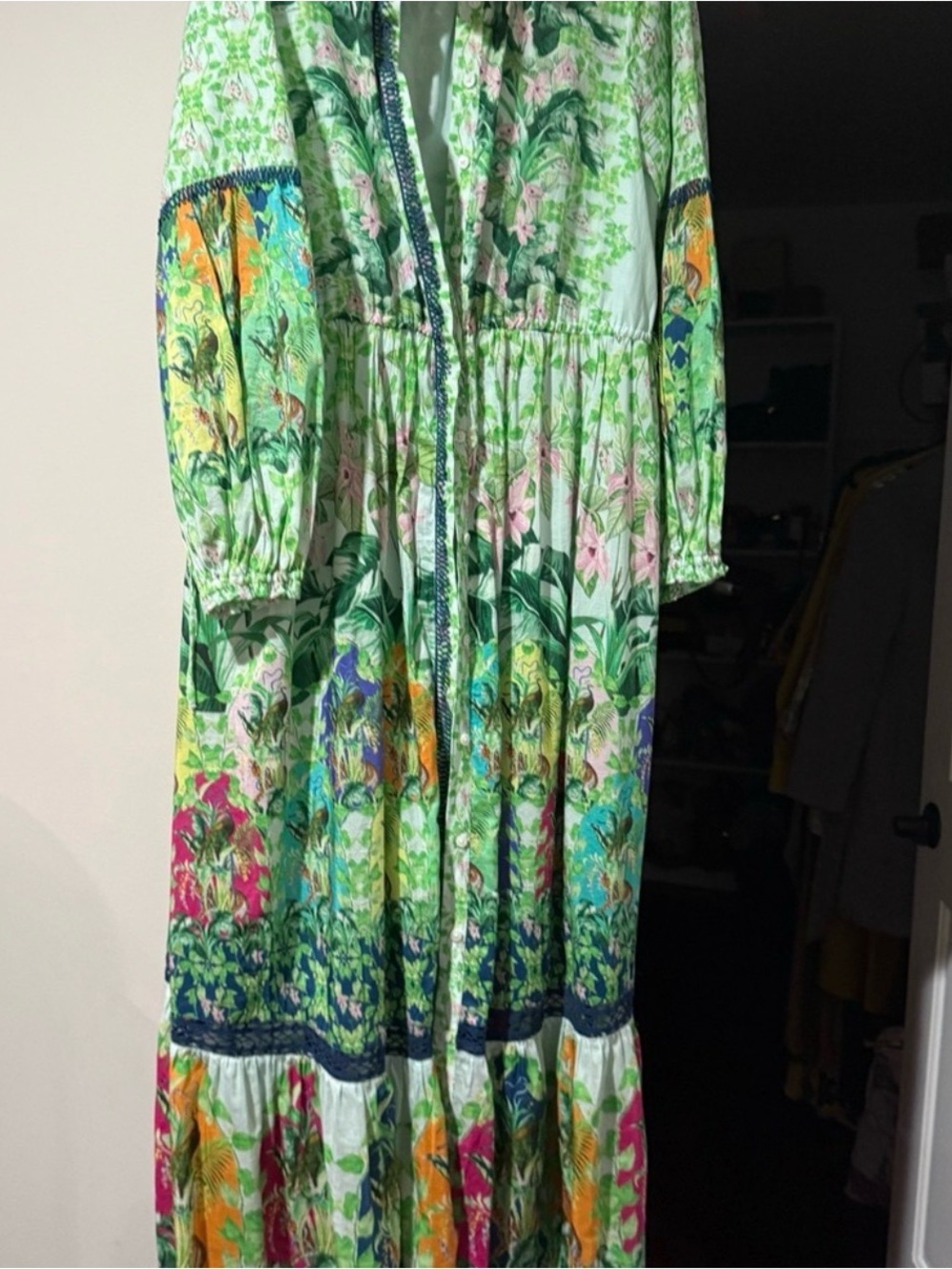Eleanora Floral Maxi Dress Size Large - Picture 3 of 4
